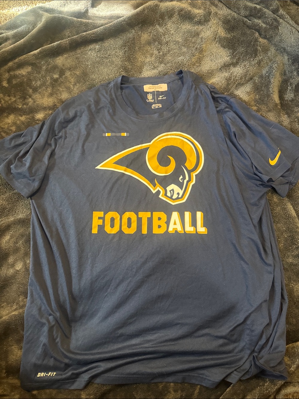 Nike PE St Louis (LA) Rams Football Tee